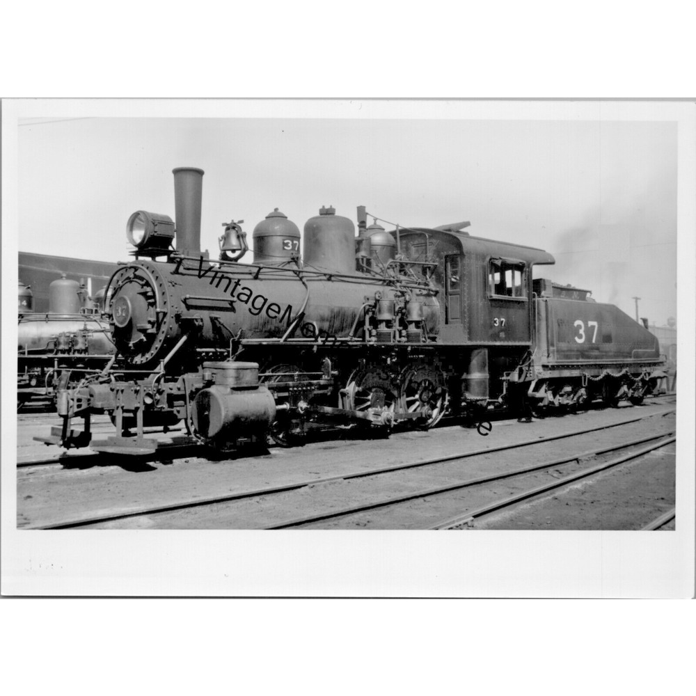 Vtg Louisville & Nashville‎ Railroad 37 Steam Locomotive 5"X7" Real Photo T2-101